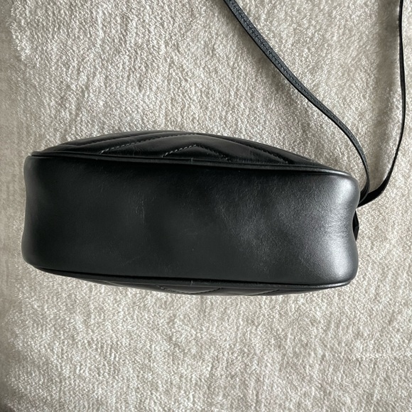 Gucci Leather GG Marmont Mattelassé Mini Bag (448065 - DTD1T) - Picture 10 of 17